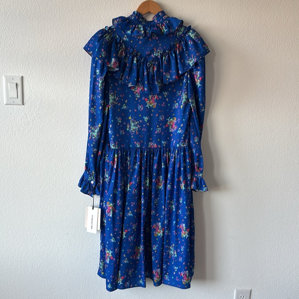 Andersson Bell Flower Bear Print Ruffle Dress in M - Picture 10 of 11